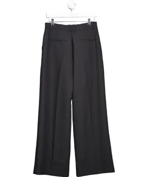 Abercrombie & Fitch Black A&f Sloane Tailored Wide Leg Pant UK 4