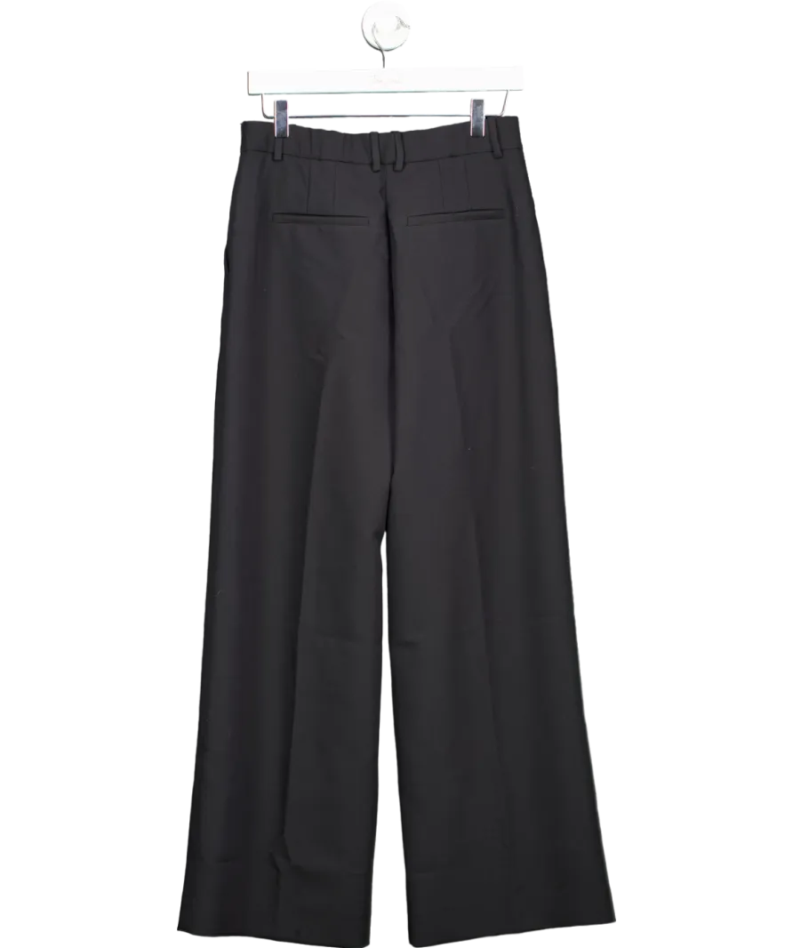 Abercrombie & Fitch Black A&f Sloane Tailored Wide Leg Pant UK 4