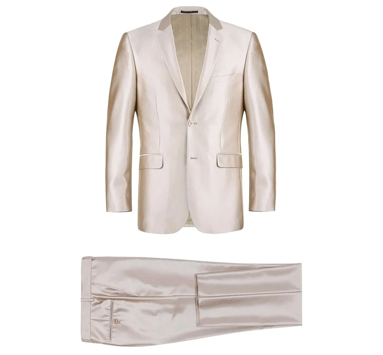 Alessandro Vitello by Renoir Sharkskin Classic Fit Italian Styled Two Piece Suit 207-3