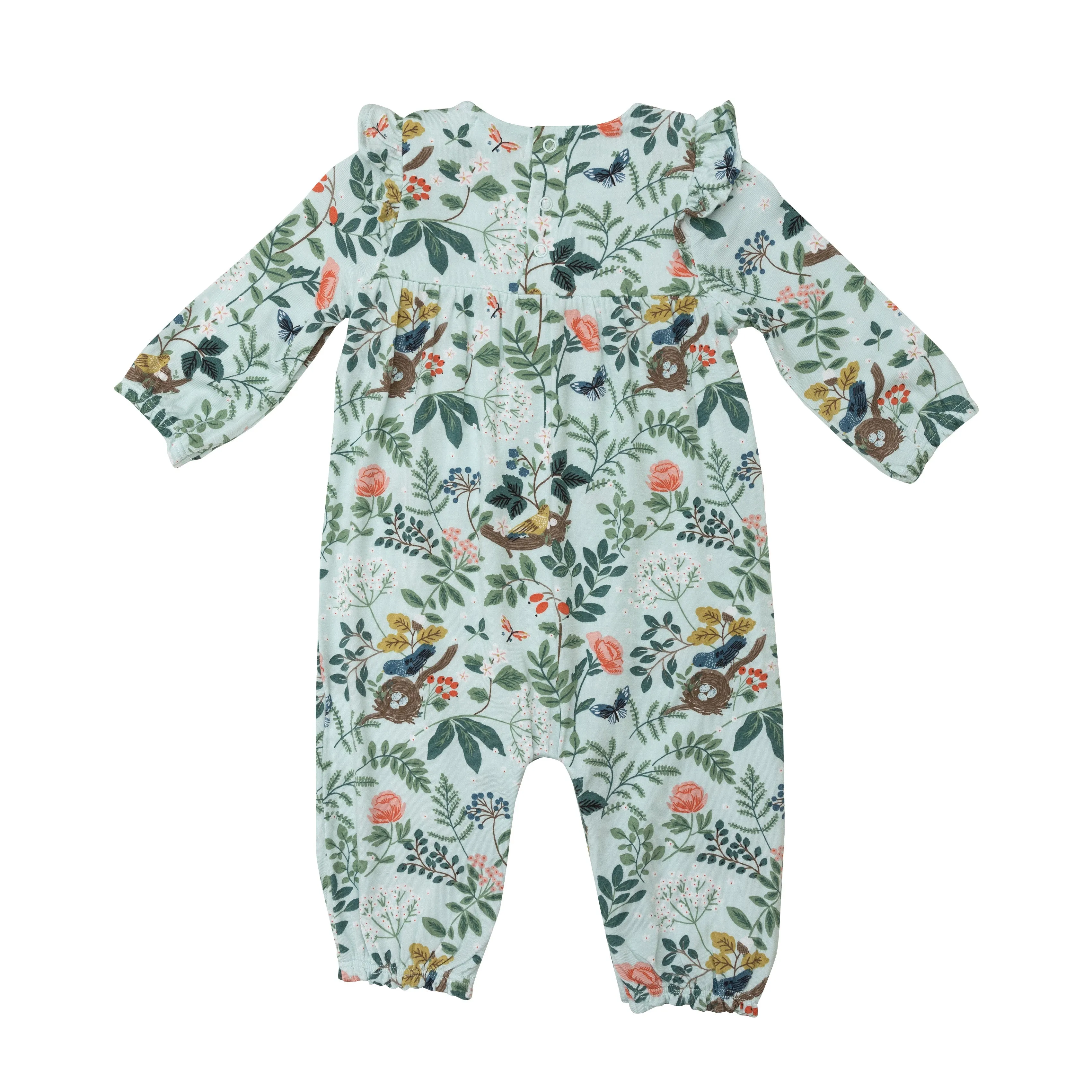 Angel Dear Woodland Bird & Nest Ruffle Sleeve Romper