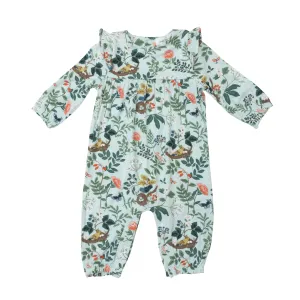 Angel Dear Woodland Bird & Nest Ruffle Sleeve Romper