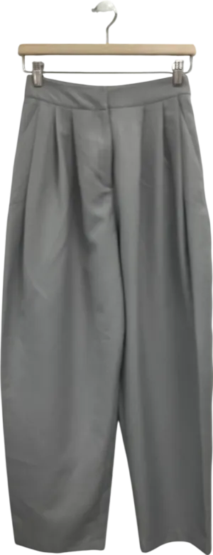 ASOS Grey Barrel Leg Trousers UK 8