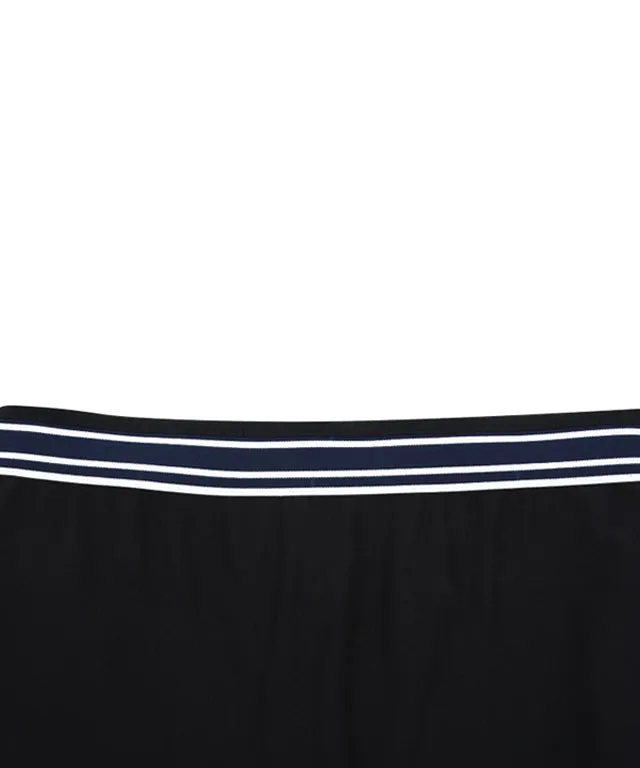 AVEN Women's  Banded Pleated Skirt - Black
