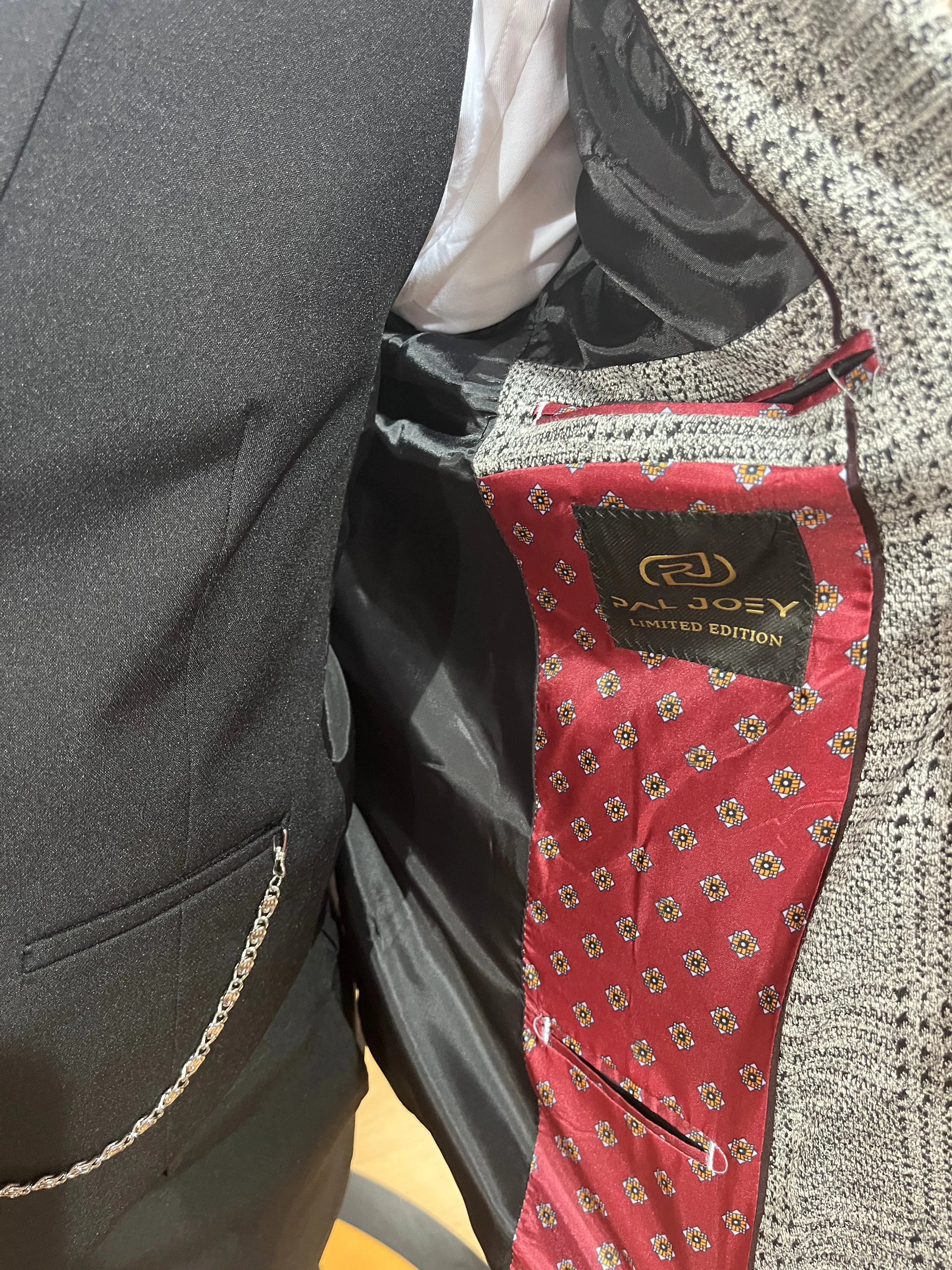 Bebeto - Grey/Black 3 Piece Suit