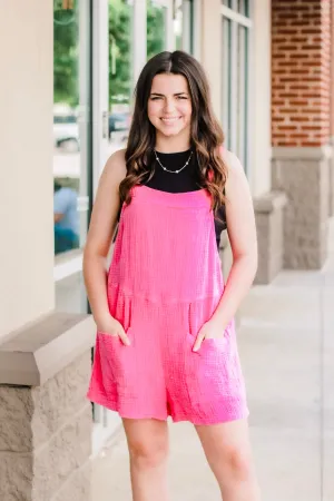 Best of All Pink Cotton Romper