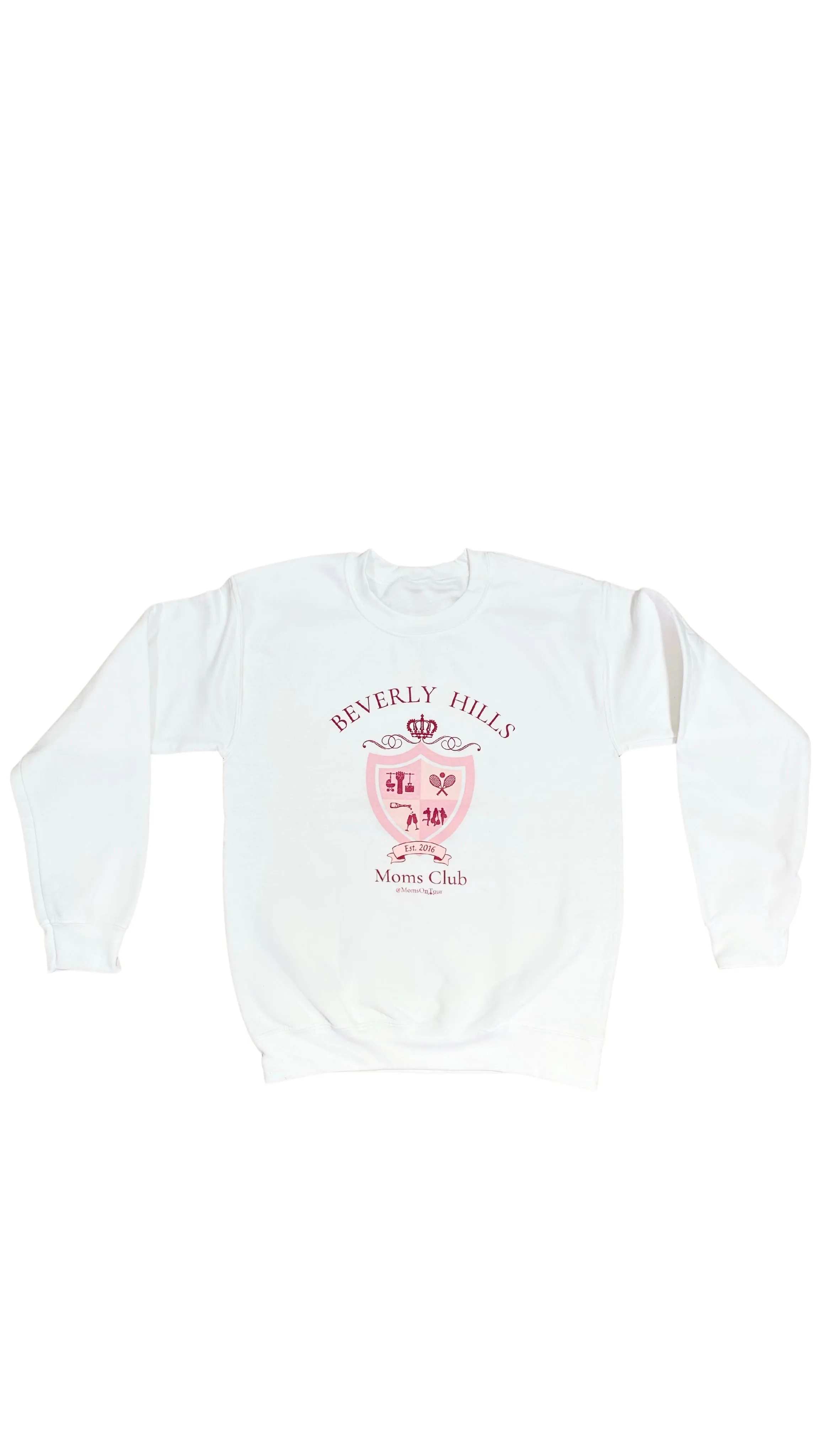 BHMC White Crewneck Sweater