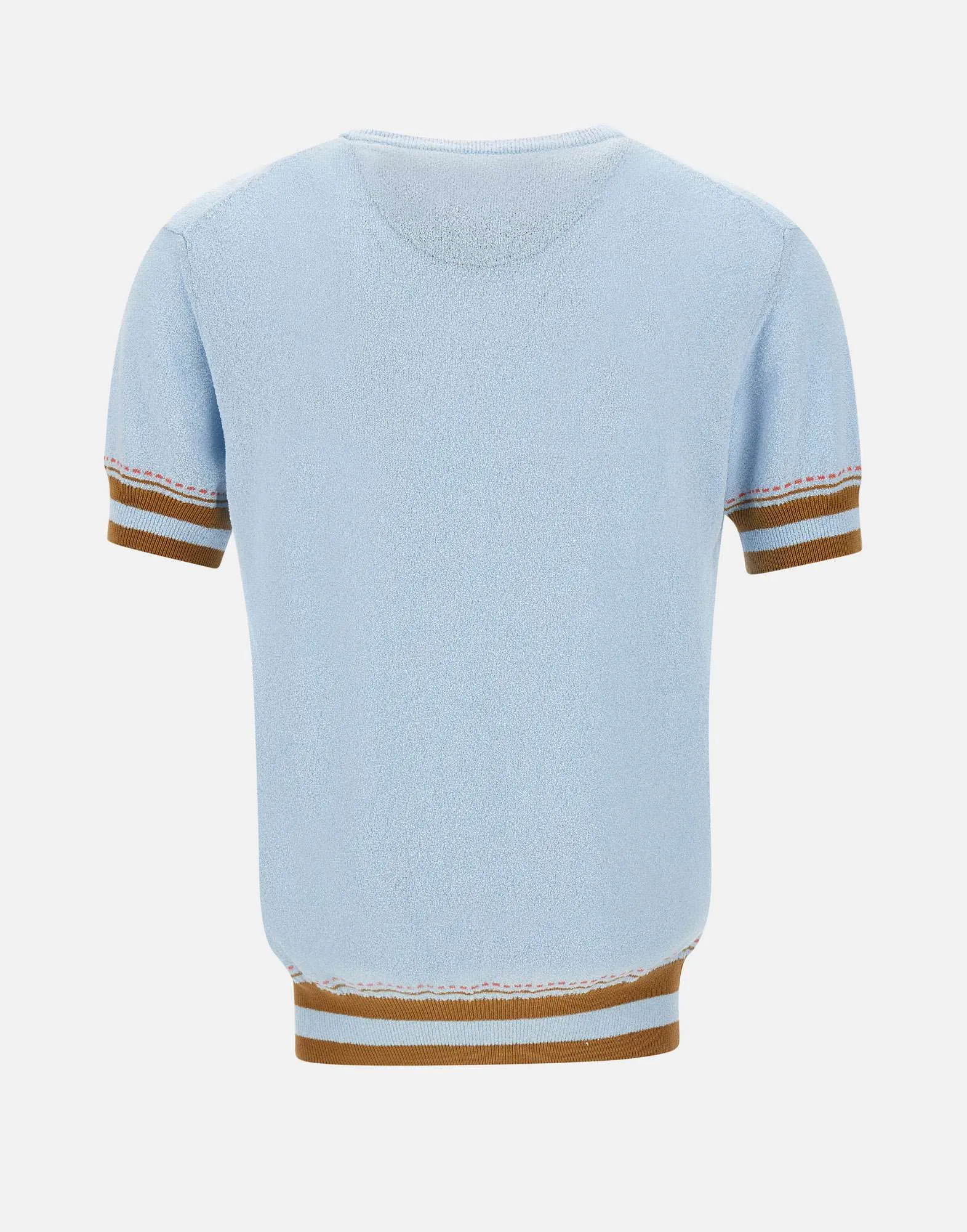 Bob pastellblå bomullsbesättning t -shirt