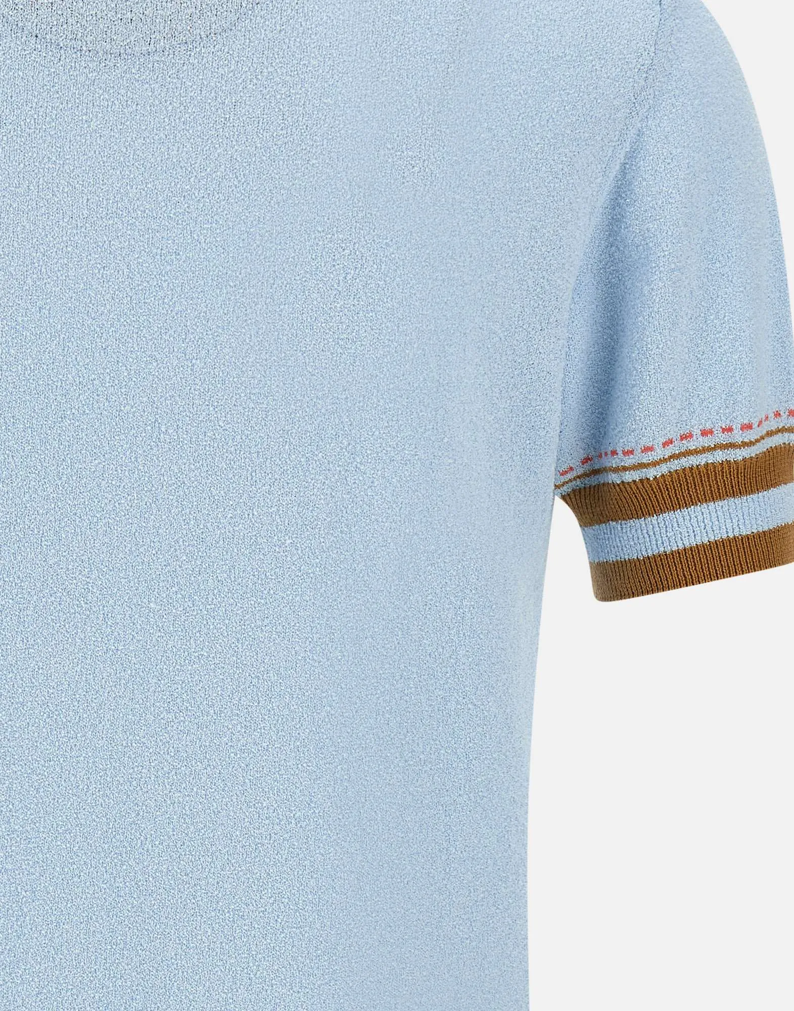 Bob pastellblå bomullsbesättning t -shirt