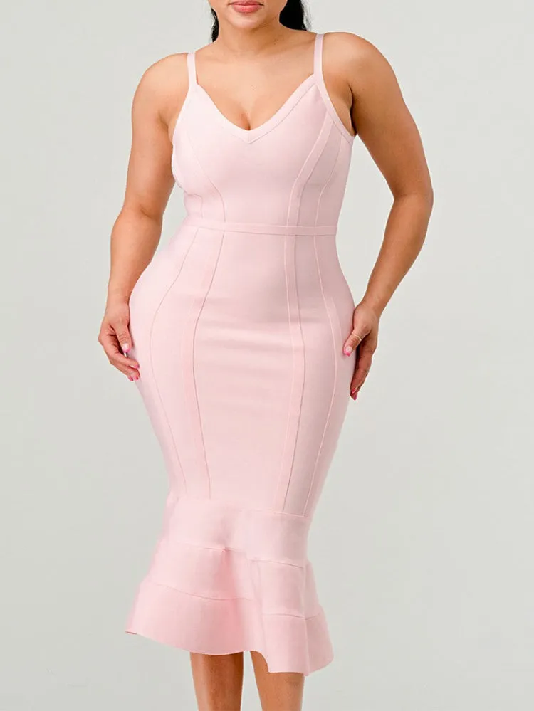 Bodycon Silhouette Midi Dress