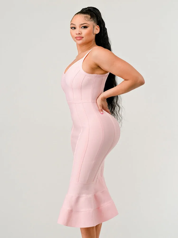 Bodycon Silhouette Midi Dress