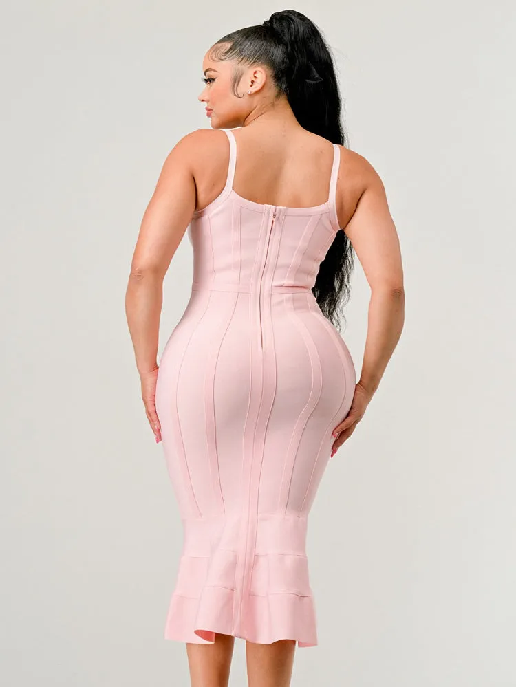 Bodycon Silhouette Midi Dress