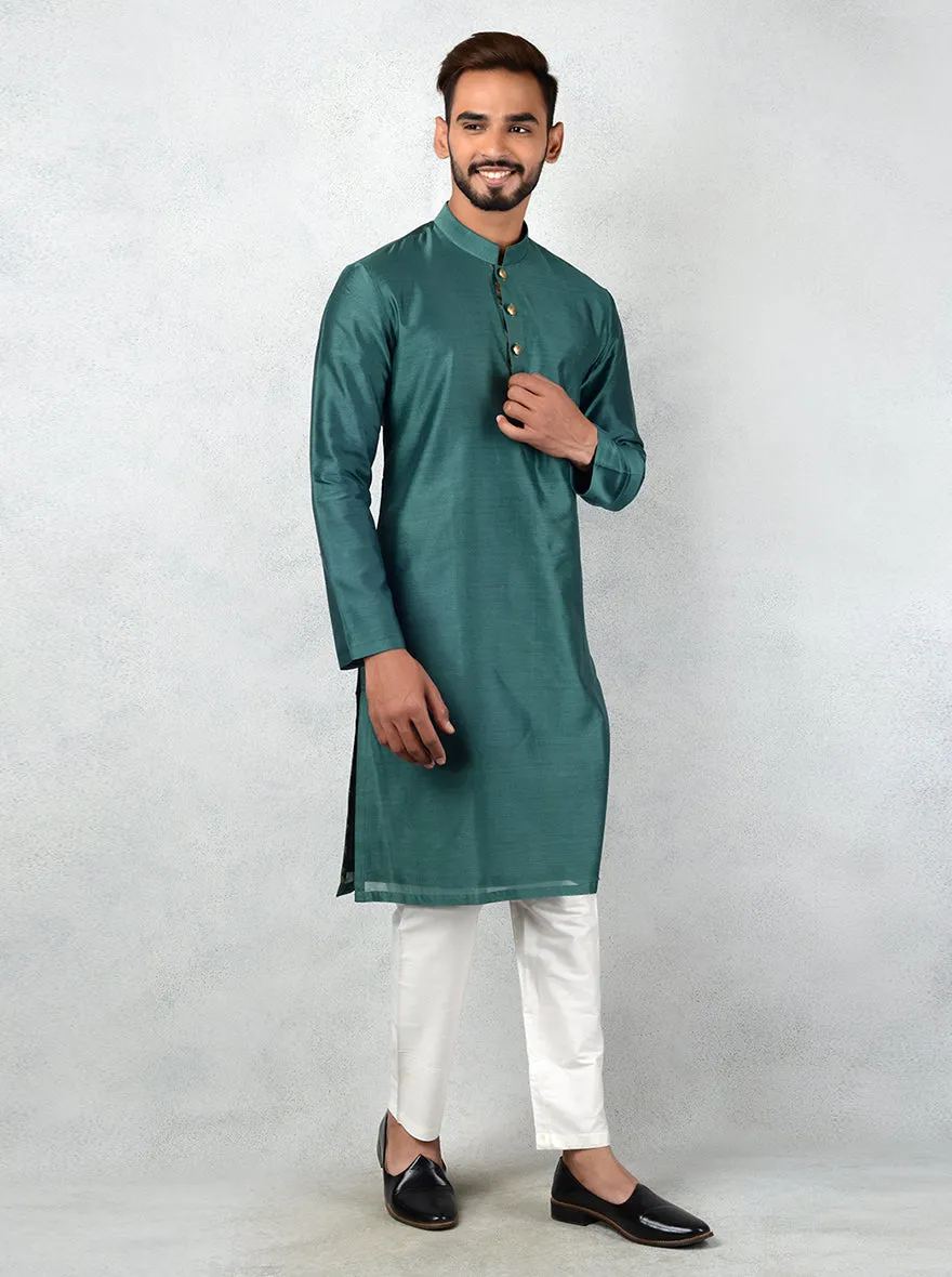 Bottle Green Kurta Set | TULA
