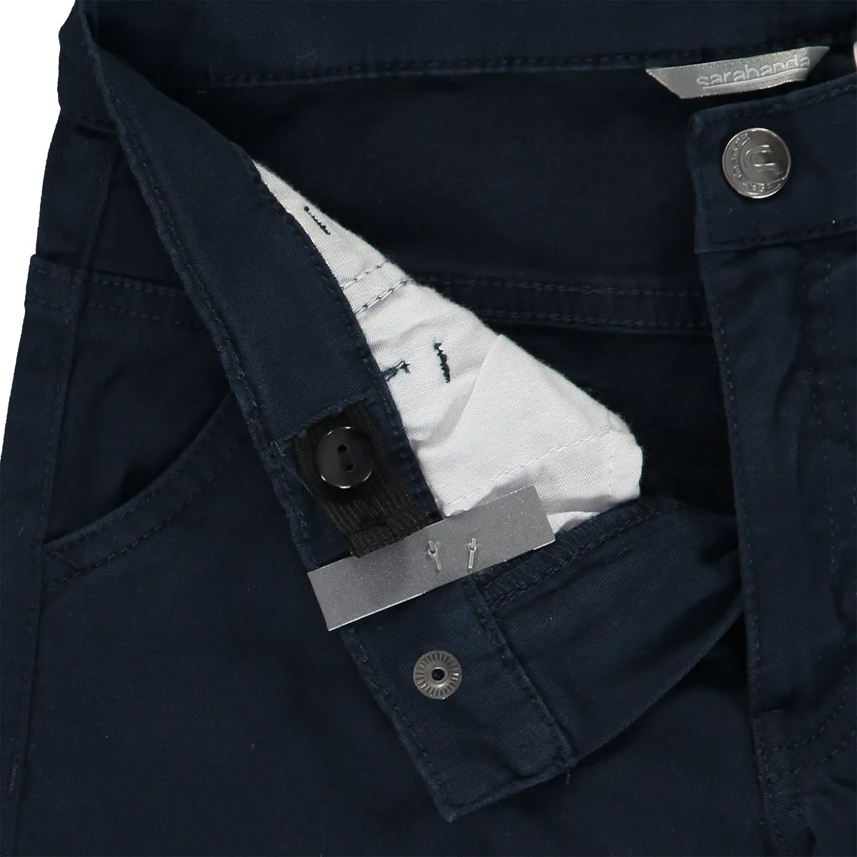 Boys Navy Blue Cotton Trousers