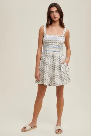 Brie Smocked Floral Romper