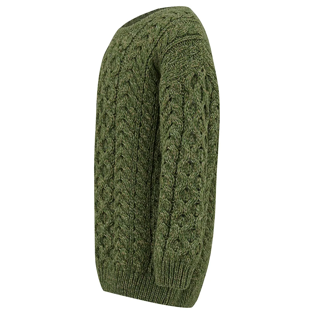 Cadogan Supersoft Merino Children's Sweater - Grass