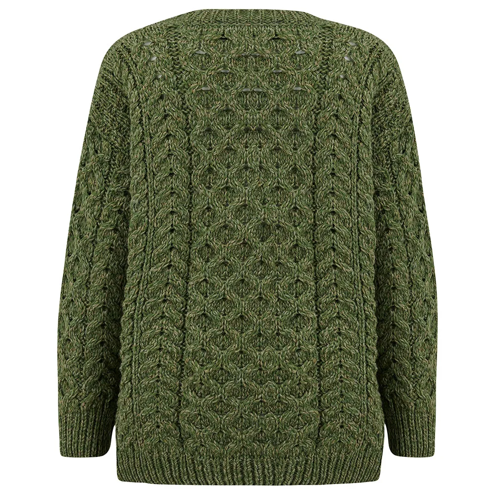 Cadogan Supersoft Merino Children's Sweater - Grass