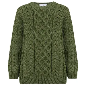Cadogan Supersoft Merino Children's Sweater - Grass