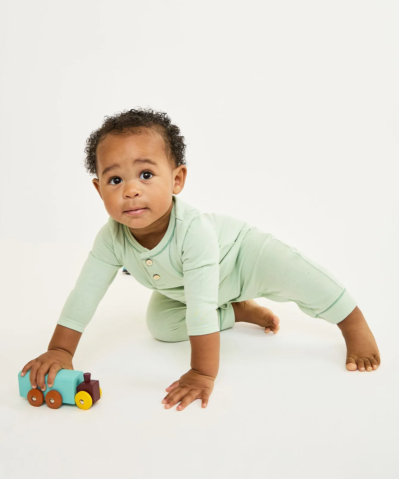 Campbell Romper, Sea Glass