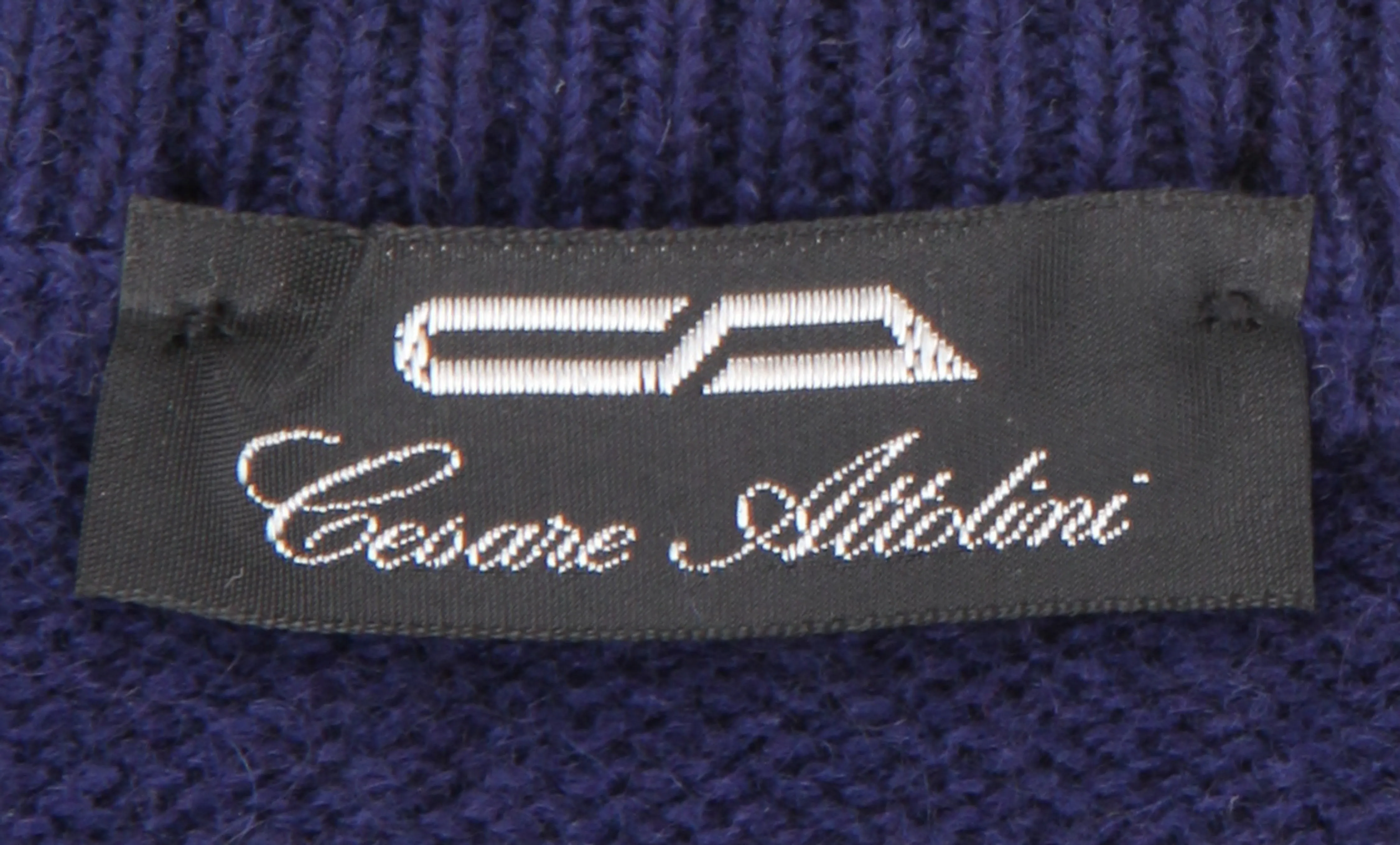 Cesare Attolini Navy Blue Crewneck Sweater