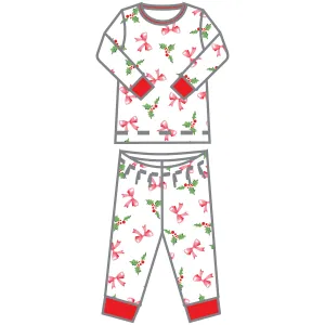 Chloe's Classics Toddler Red Long Pajamas