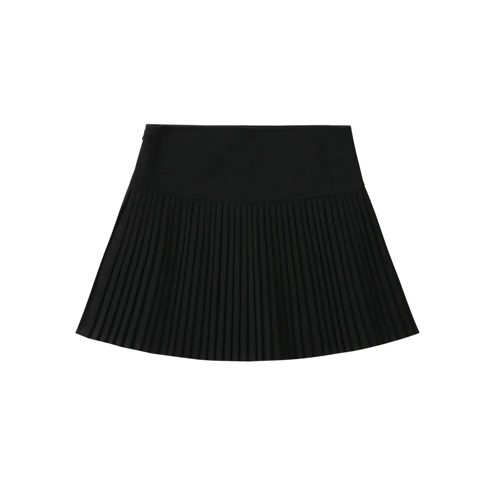 Christmas pleated bow skirt