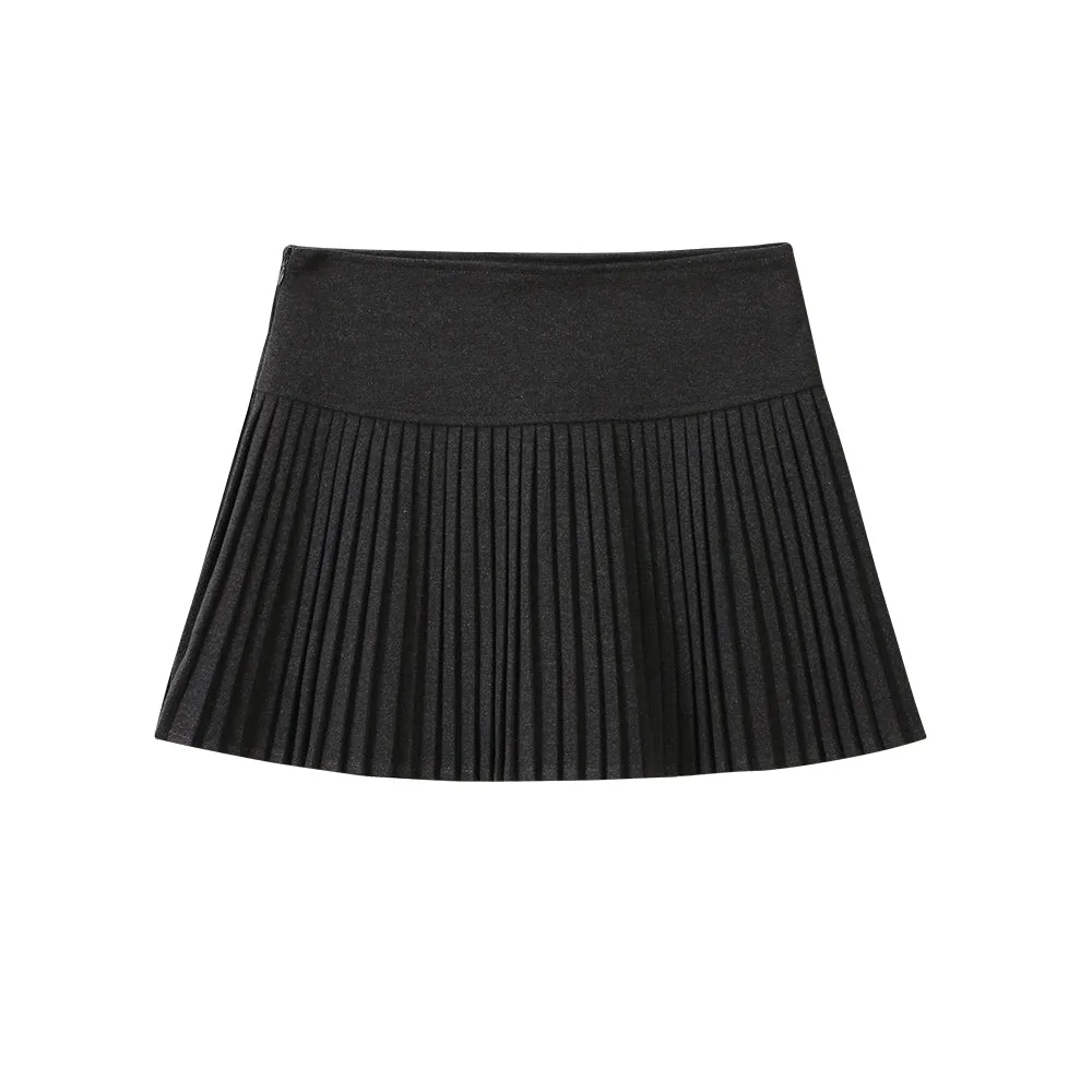 Christmas pleated bow skirt