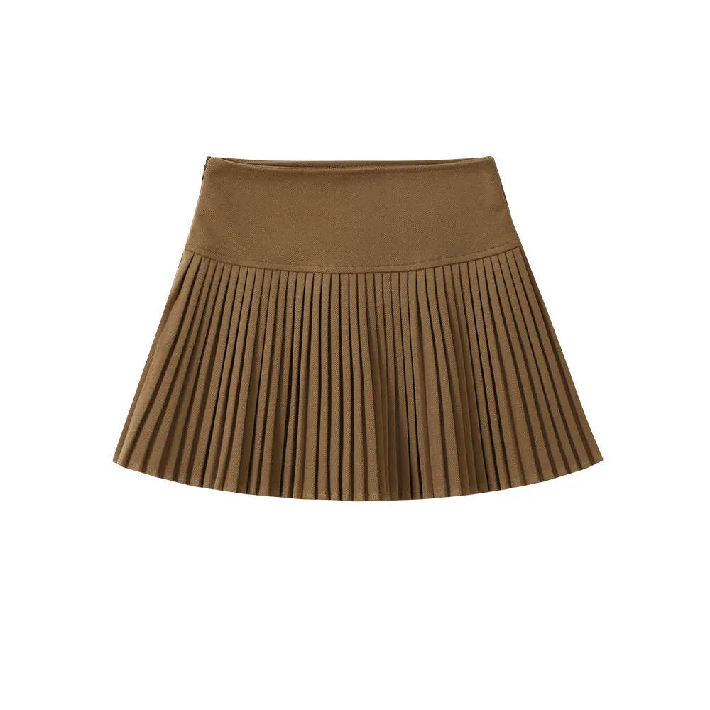 Christmas pleated bow skirt