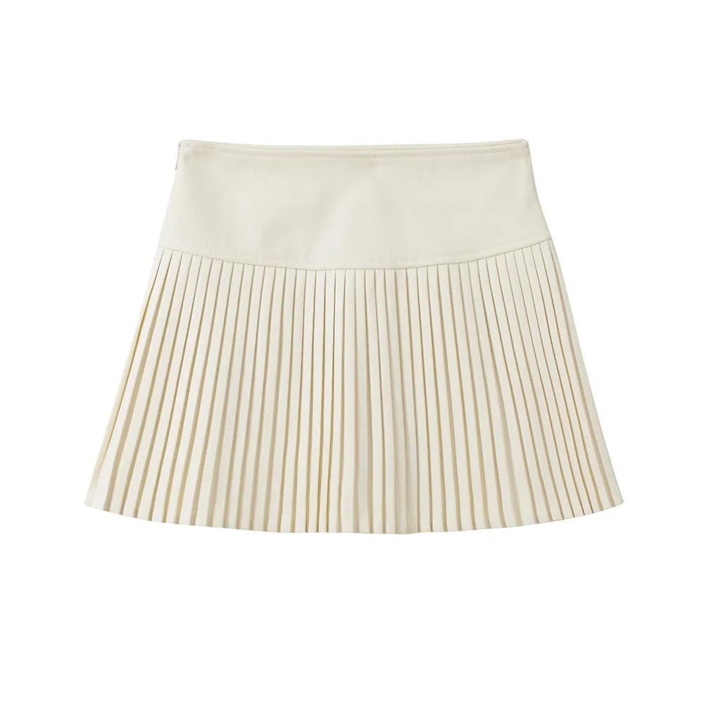 Christmas pleated bow skirt