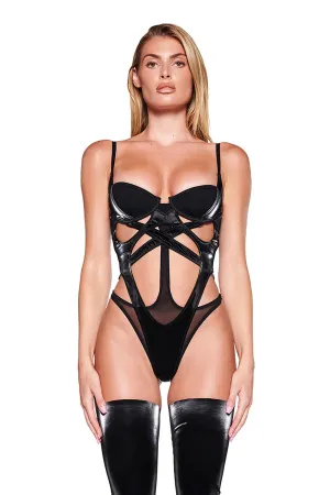 CLEO BODYSUIT - BLACK