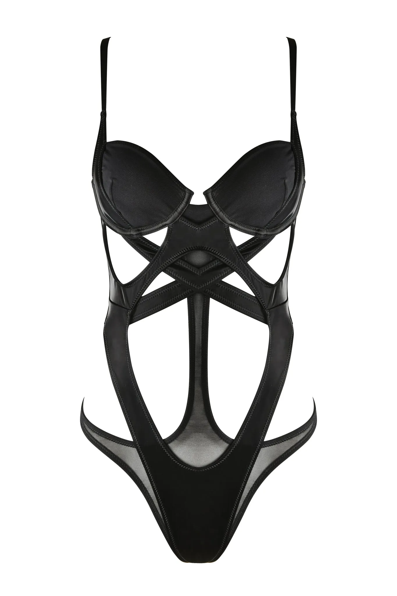 CLEO BODYSUIT - BLACK