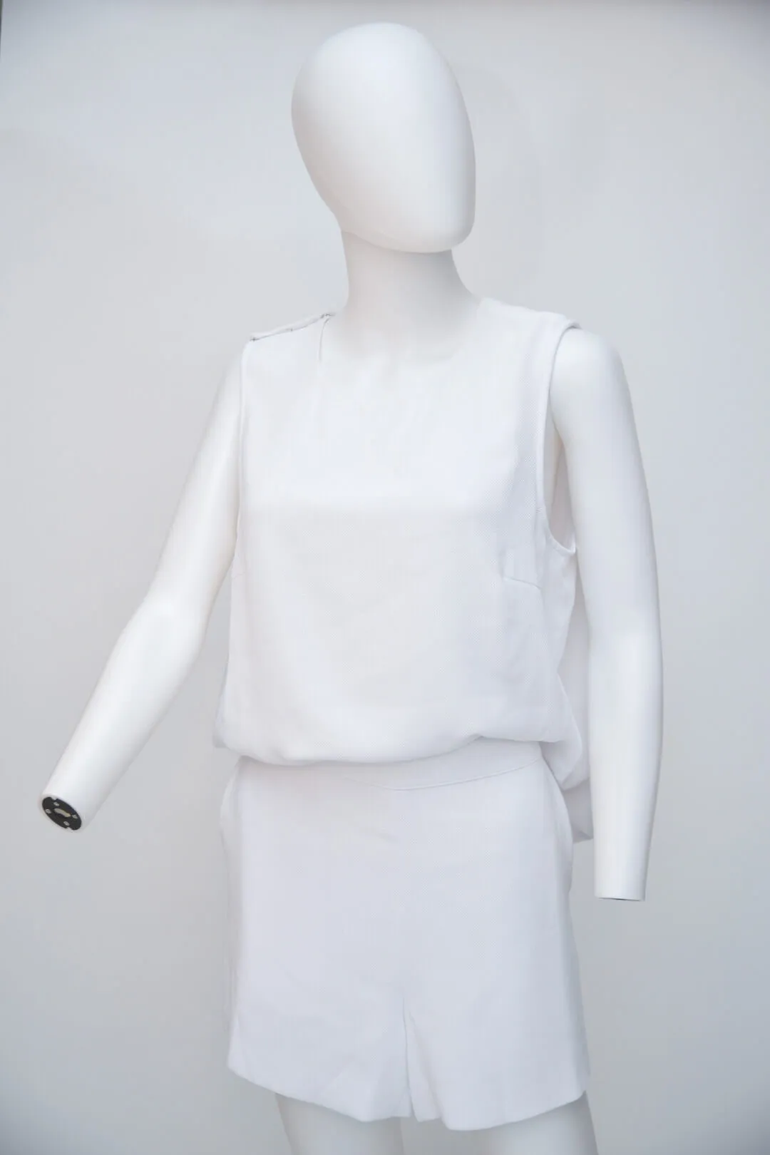 Club Monaco White Backless Romper