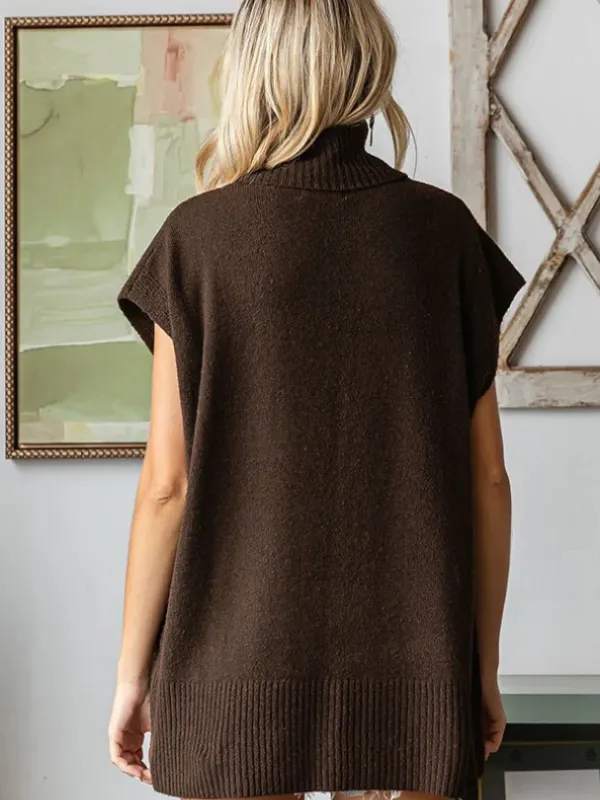 Coco High Neck Sleeveless Sweater