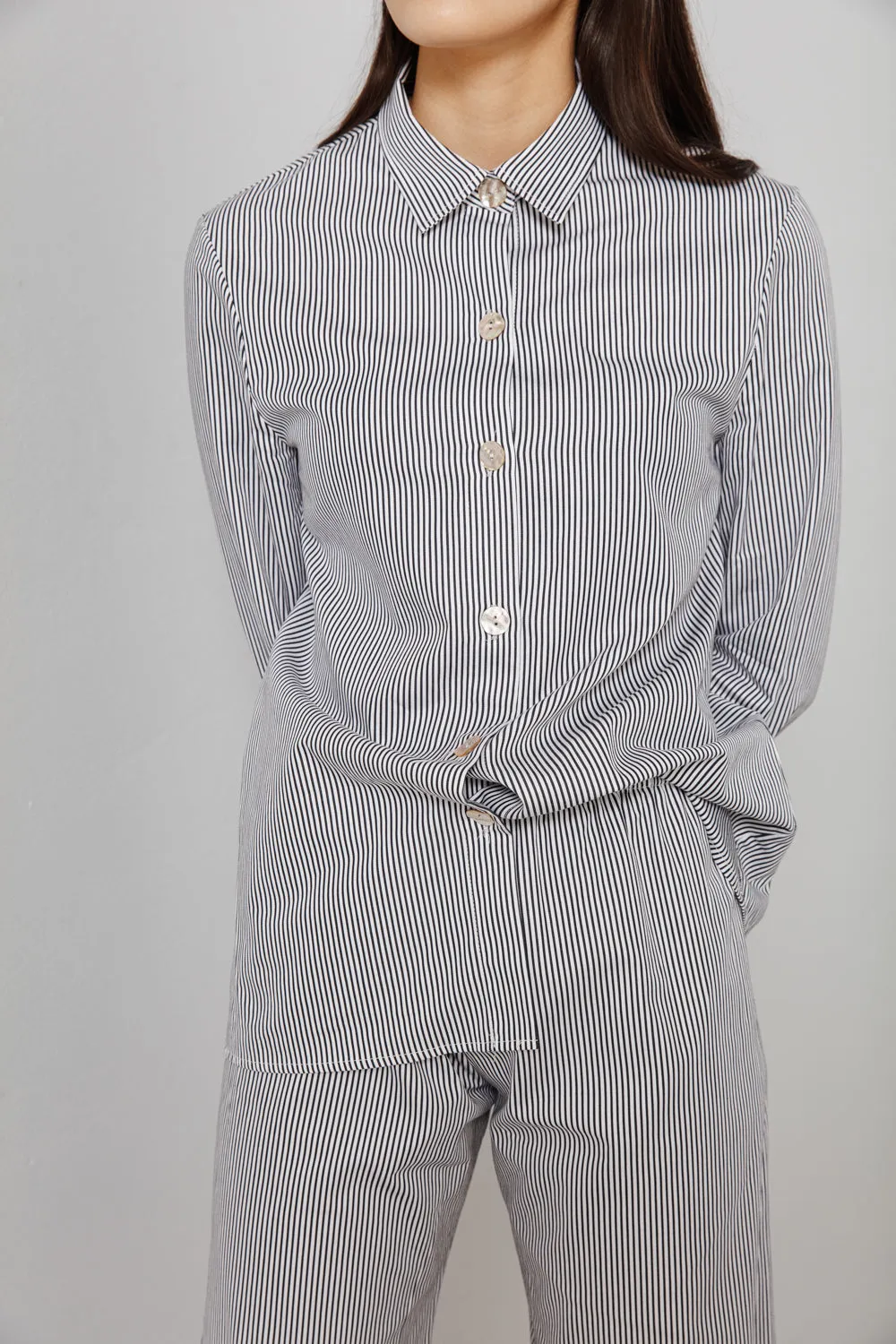 cropped pant, stripe