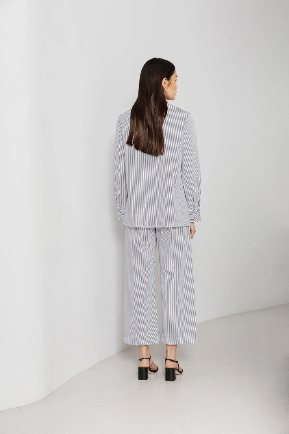 cropped pant, stripe