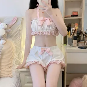 Cute bow pajama set  KF83892