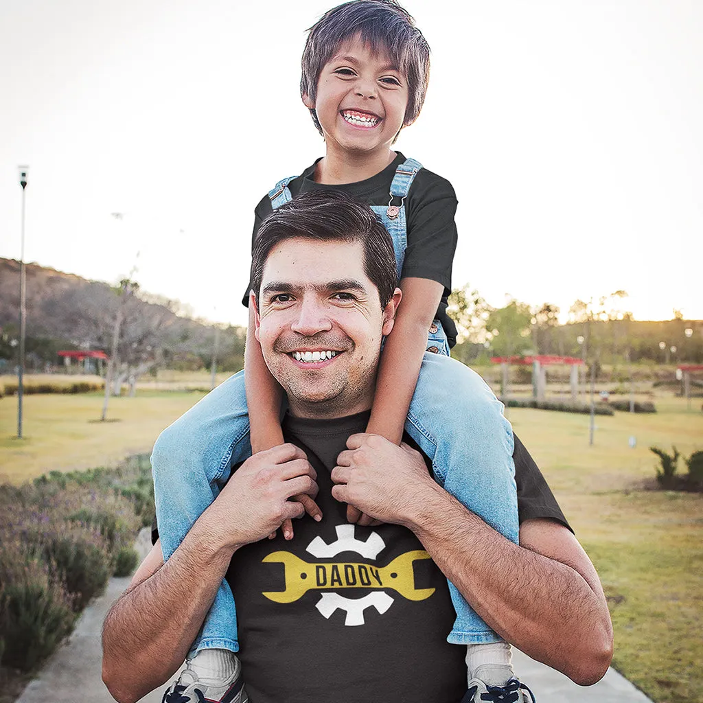 Daddy & Daddy's Little Helper. Father's Day gift for Father, Son, Daughter, Baby. Matching Mechanic T-shirt Set. Father Son matching tees.