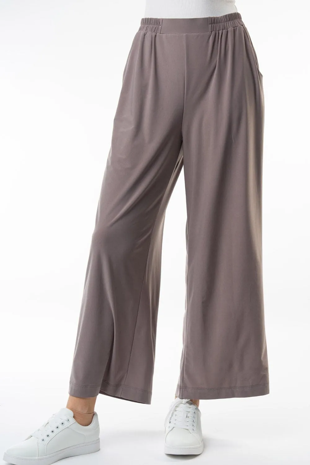 Davina Wide Leg Pull On Pants w/Pockets