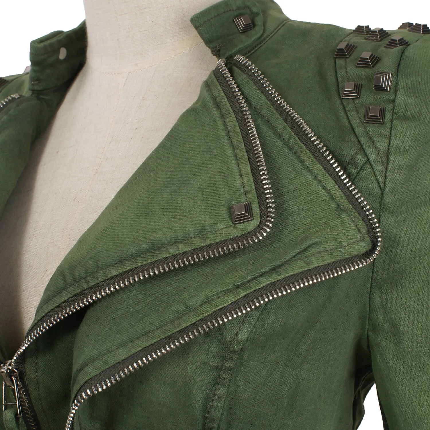 Denim Jeans Slim Fit Studded Jacket