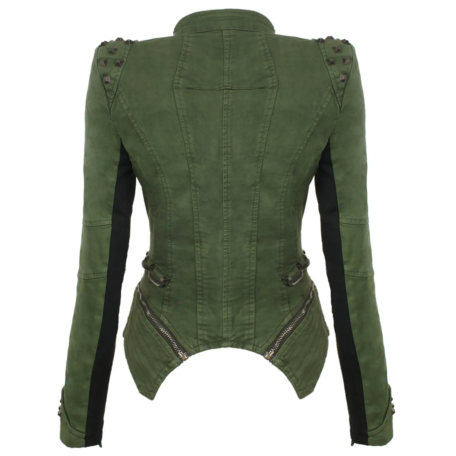 Denim Jeans Slim Fit Studded Jacket