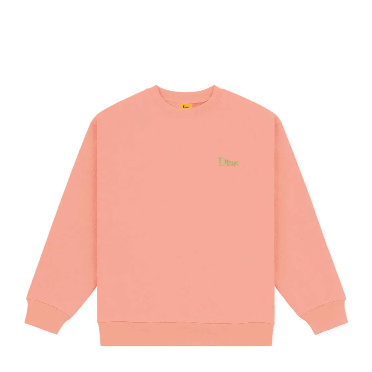 Dime Men Classic Small Logo Crewneck Pink Clay