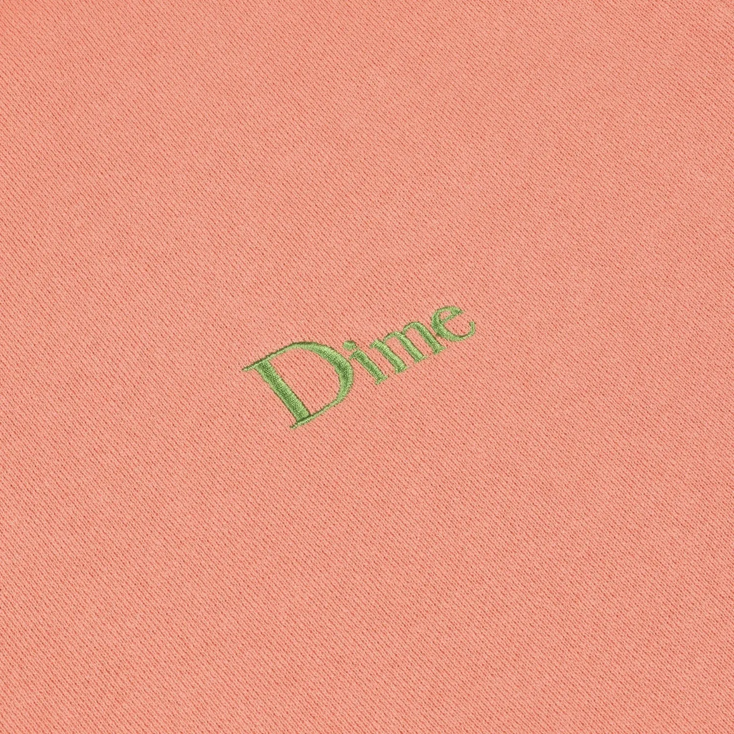 Dime Men Classic Small Logo Crewneck Pink Clay