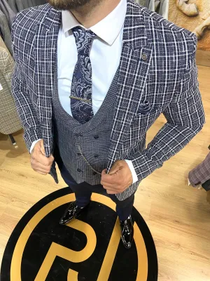 Donda - Navy 3 Piece Suit