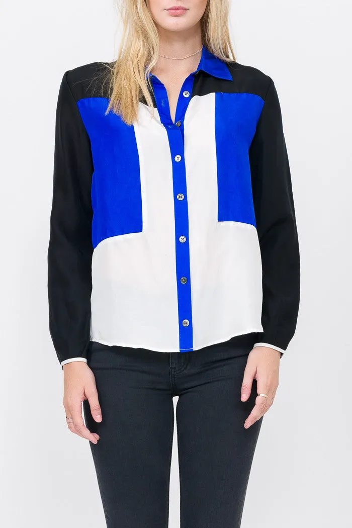 Doris Silk Button Down