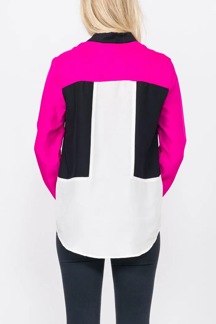 Doris Silk Button Down