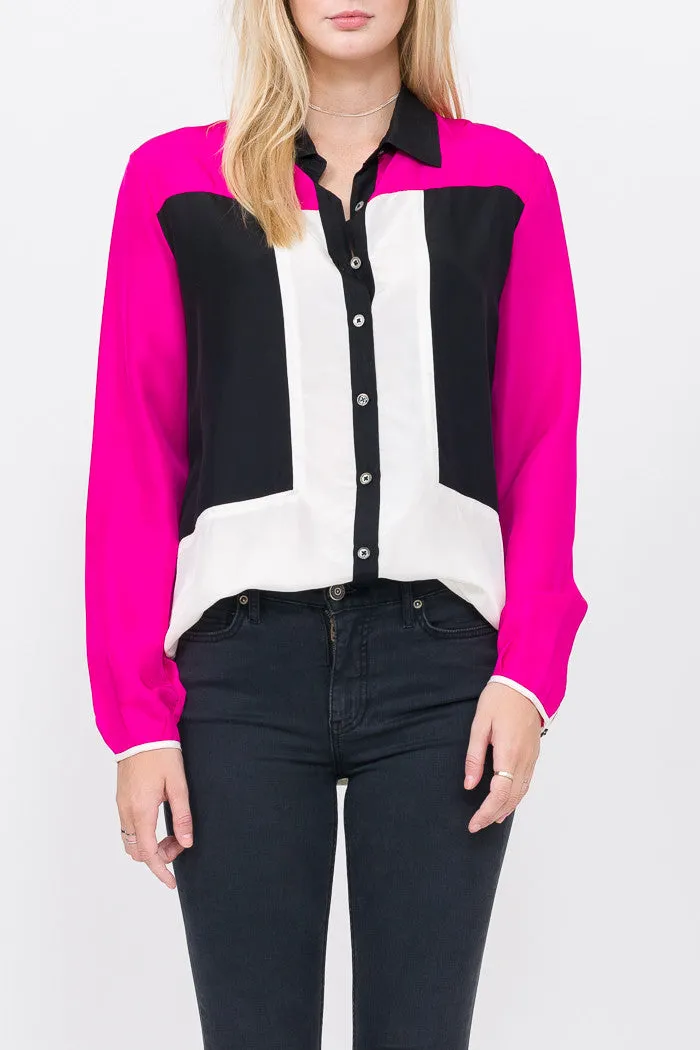 Doris Silk Button Down