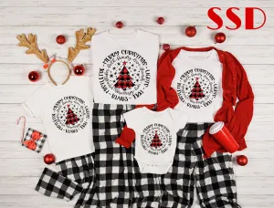 *DTF* Matching Christmas Buffalo Plaid Tree Transfer