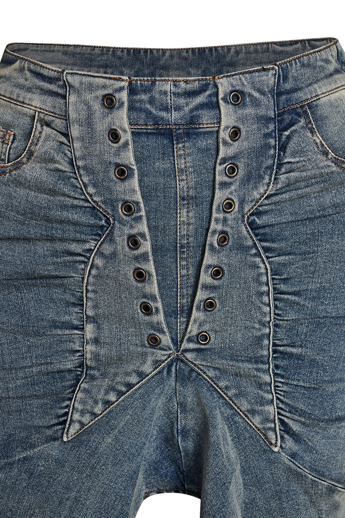 DUSTI SKIRT - BLUE : LIGHT WASH