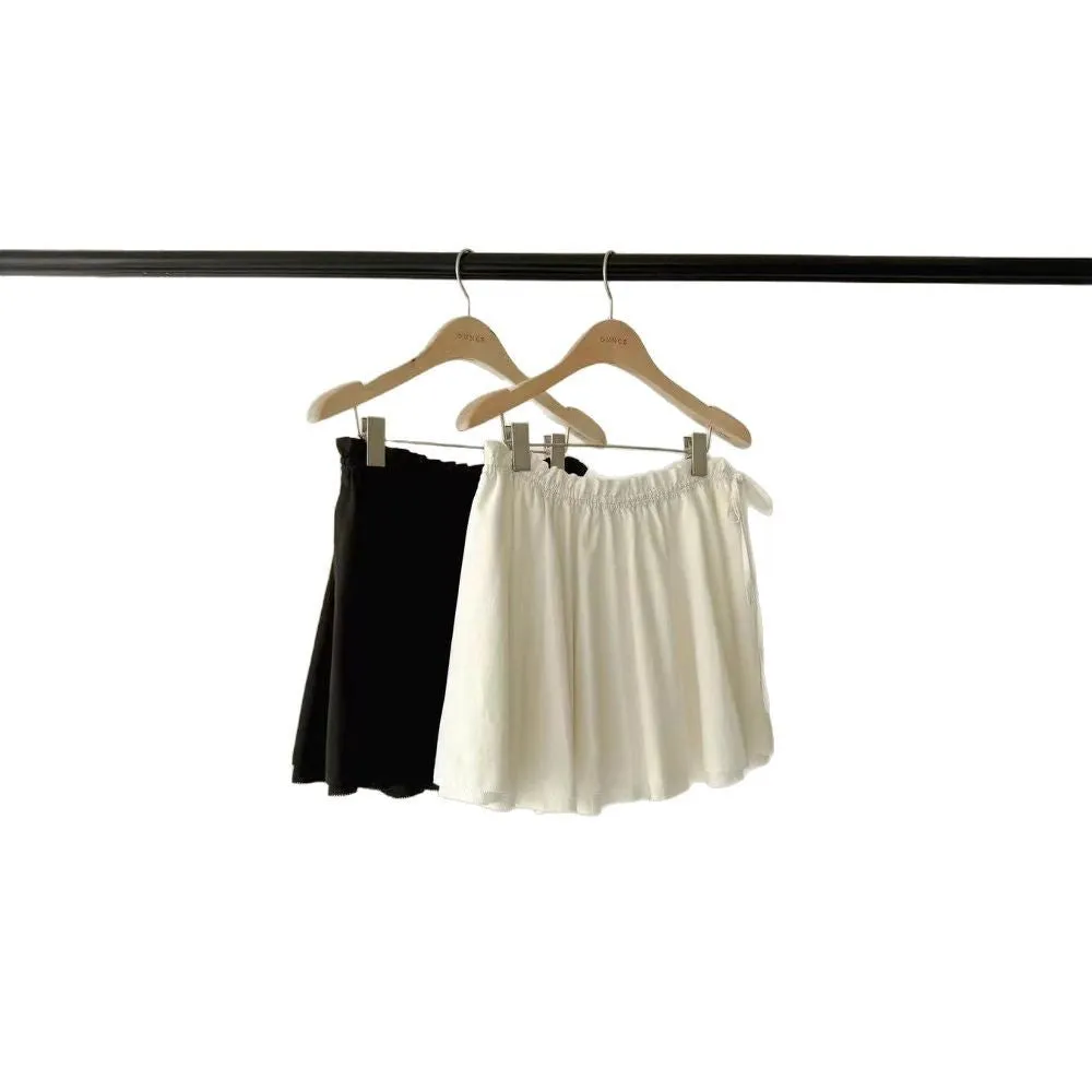 Elastic lace skirt
