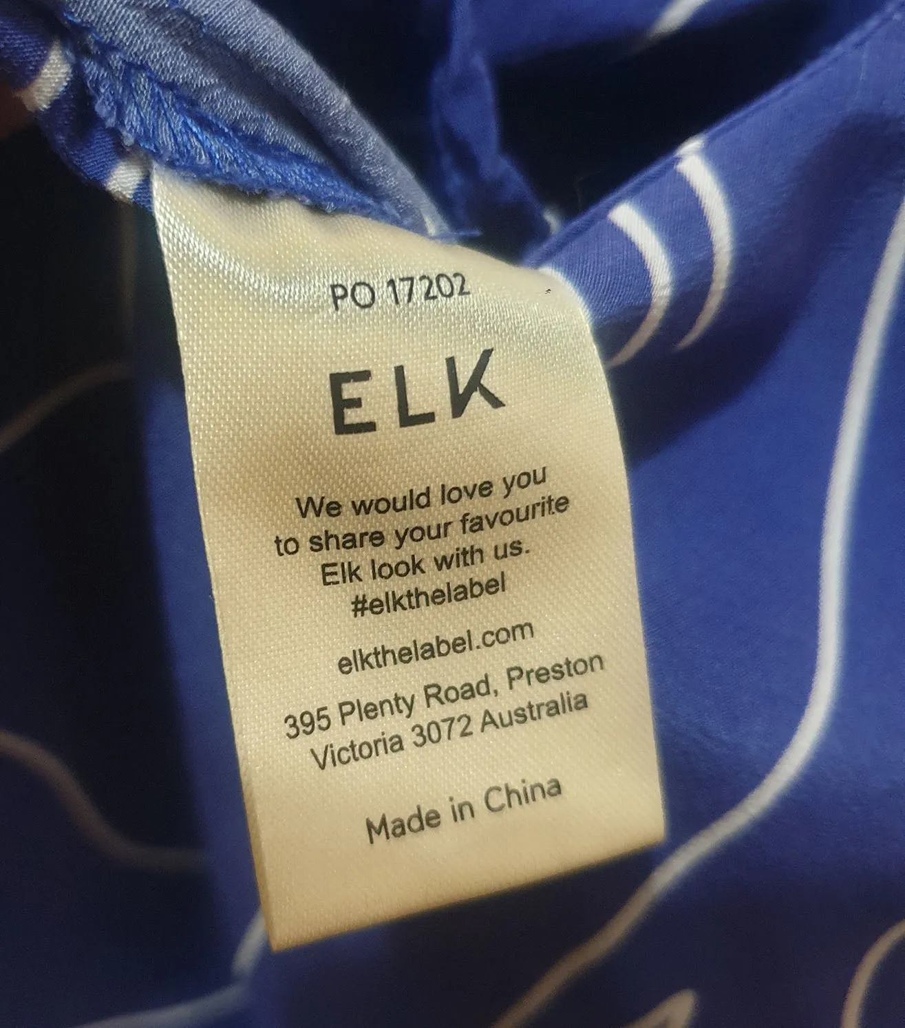 Elk blue unique print jumpsuit size 10