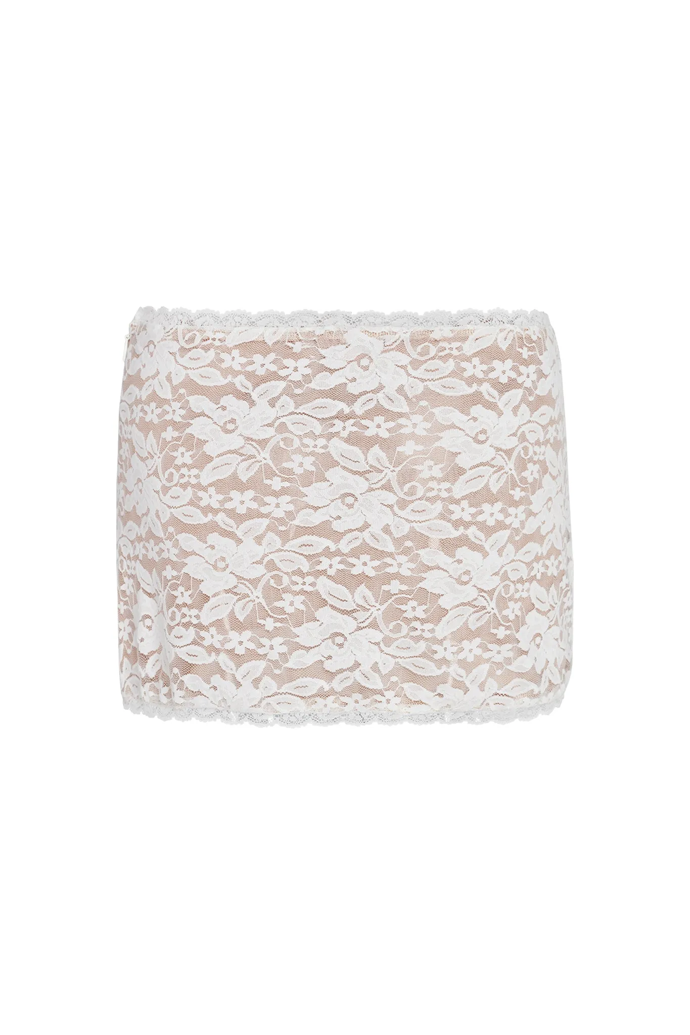 EVANGELINE MINI SKIRT - WHITE
